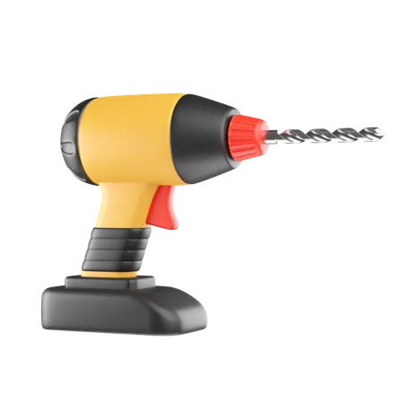 Electric Drill  3D Icon