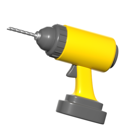 Electric Drill  3D Icon