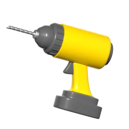 Electric Drill  3D Icon