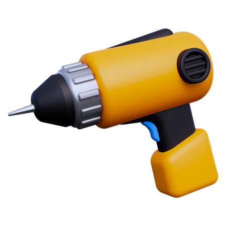 Electric Drill  3D Icon