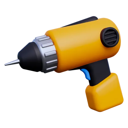 Electric Drill  3D Icon