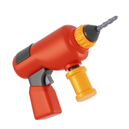 Electric Drill  3D Icon