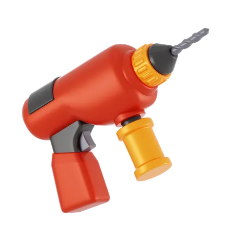 Electric Drill  3D Icon