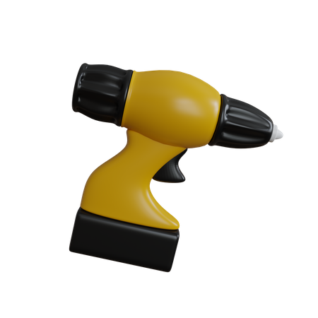 Electric Drill  3D Icon