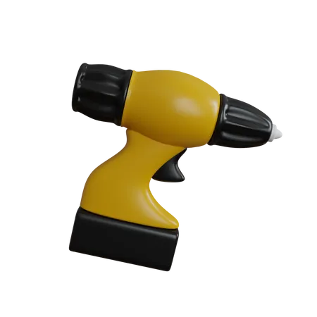 Electric Drill  3D Icon