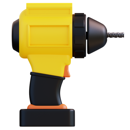 Electric Drill  3D Icon