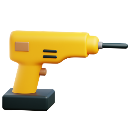 Electric Drill  3D Icon