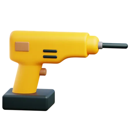 Electric Drill  3D Icon