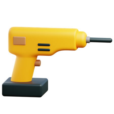 Electric Drill  3D Icon