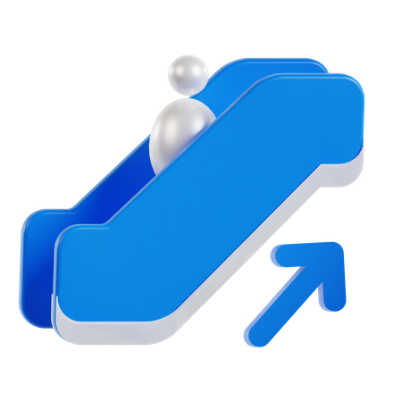 Electric Escalator  3D Icon