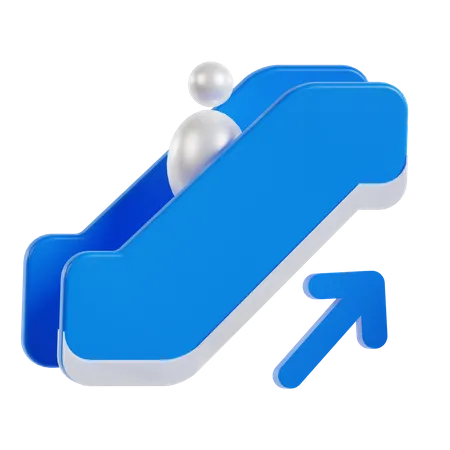 Electric Escalator  3D Icon