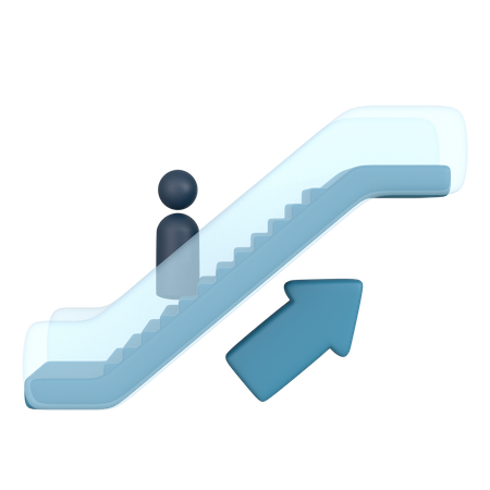 Electric Escalator  3D Icon