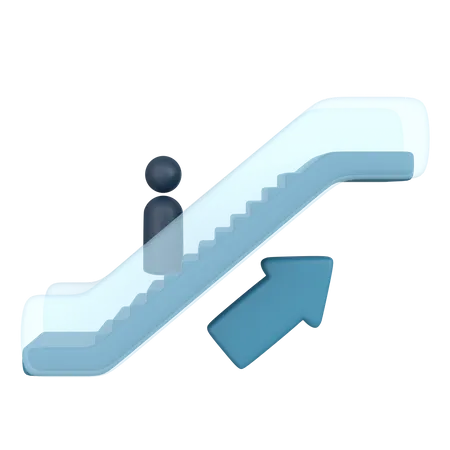 Electric Escalator  3D Icon