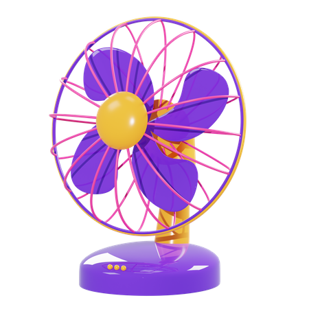 Electric Fan  3D Illustration