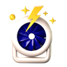 pedestal fan 3d logo
