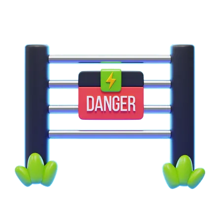 ELECTRIC FENCE  3D Icon