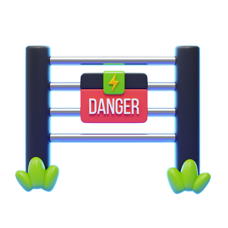ELECTRIC FENCE  3D Icon