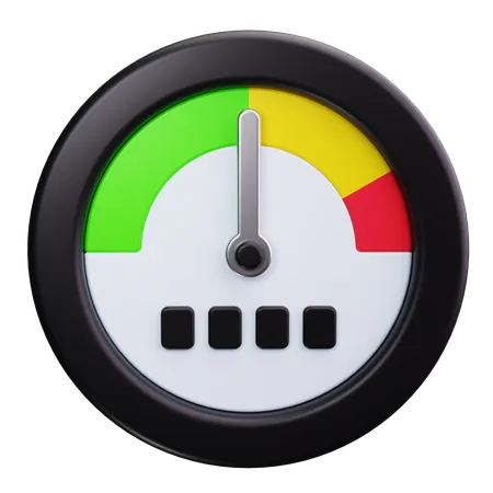 Electric Gauge  3D Icon