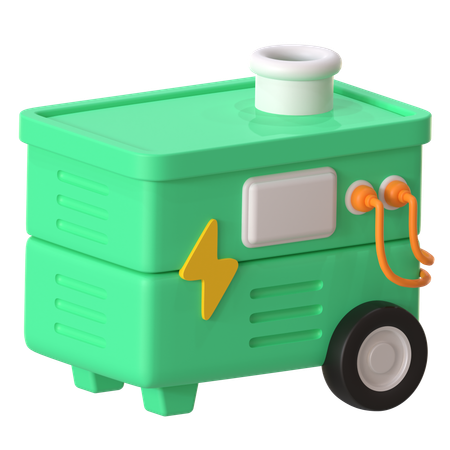 Electric Generator  3D Icon