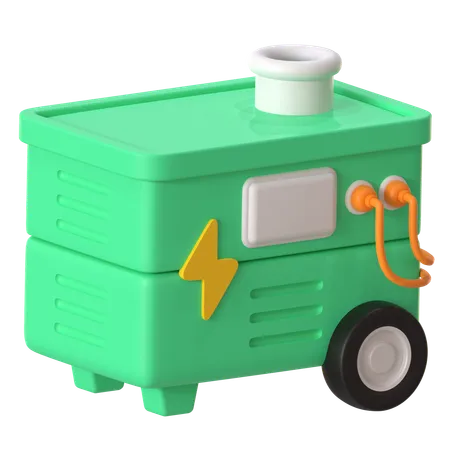 Electric Generator  3D Icon