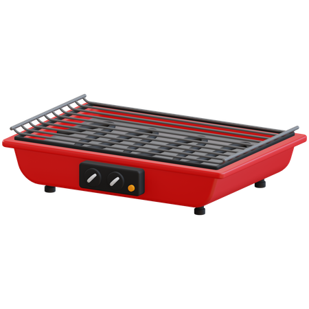 Electric Grill  3D Icon