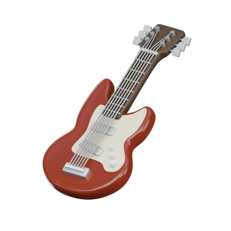 Electric Guitar  3D Icon