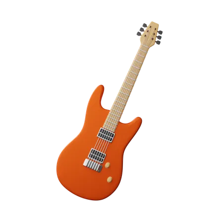 Electric guitar  3D Icon