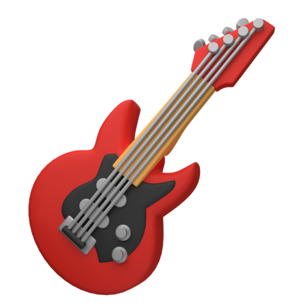 Electric Guitar  3D Icon