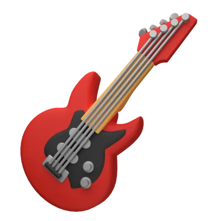 Electric Guitar  3D Icon