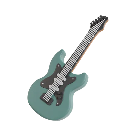 Electric Guitar  3D Icon