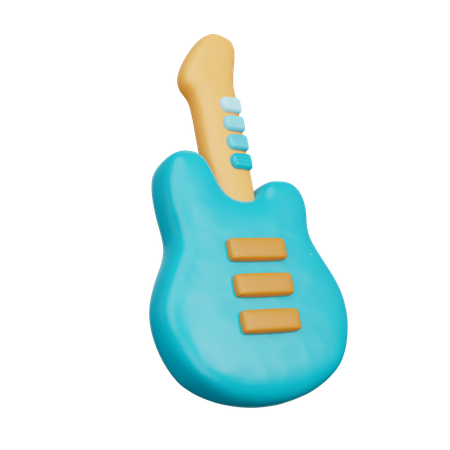 Electric Guitar  3D Icon