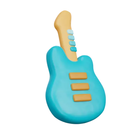 Electric Guitar  3D Icon