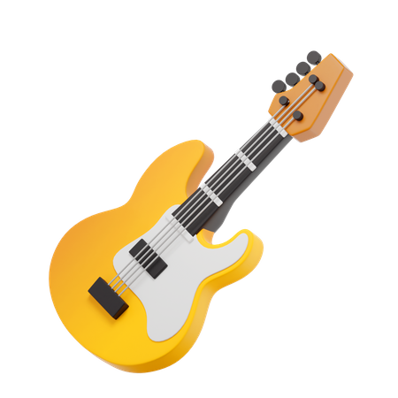 Electric Guitar  3D Icon