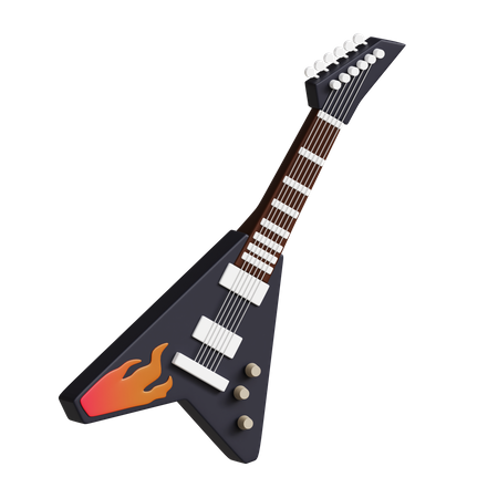 Electric Guitar  3D Icon