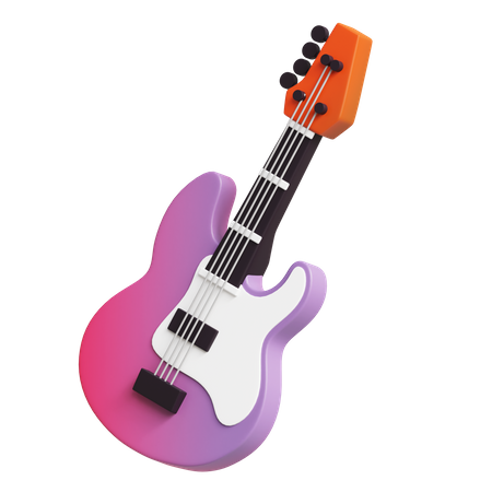 Electric Guitar  3D Icon