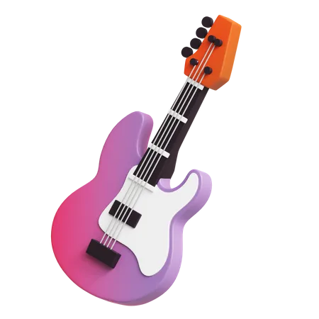 Electric Guitar  3D Icon