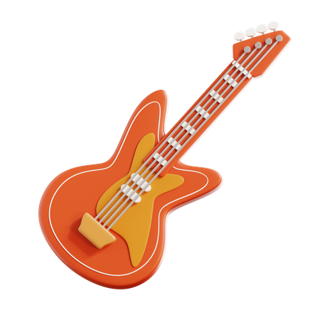 Electric Guitar  3D Icon