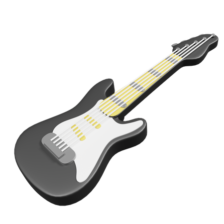 Electric Guitar  3D Icon