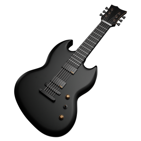 Electric Guitar  3D Icon