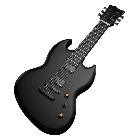 Electric Guitar  3D Icon