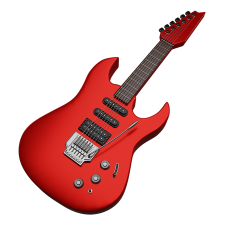 Electric Guitar  3D Icon