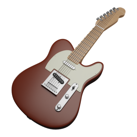 Electric Guitar  3D Icon