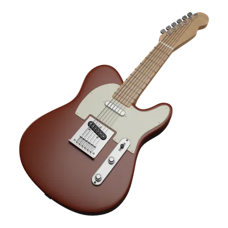 Electric Guitar  3D Icon