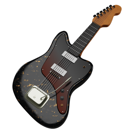 Electric Guitar  3D Icon