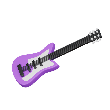 Electric Guitar  3D Icon