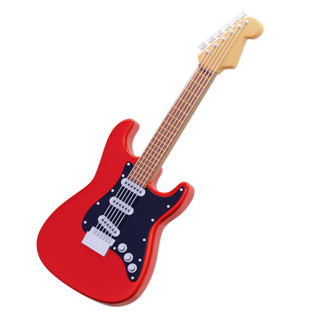 Electric Guitar  3D Icon