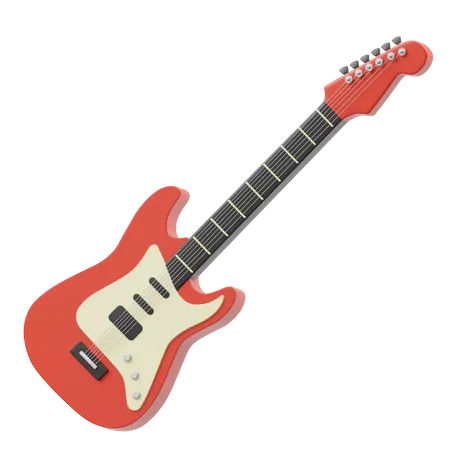 Electric Guitar  3D Icon