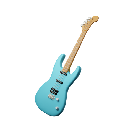 Electric guitar  3D Icon