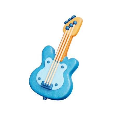 Electric Guitar  3D Icon