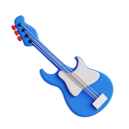 Electric Guitar  3D Icon